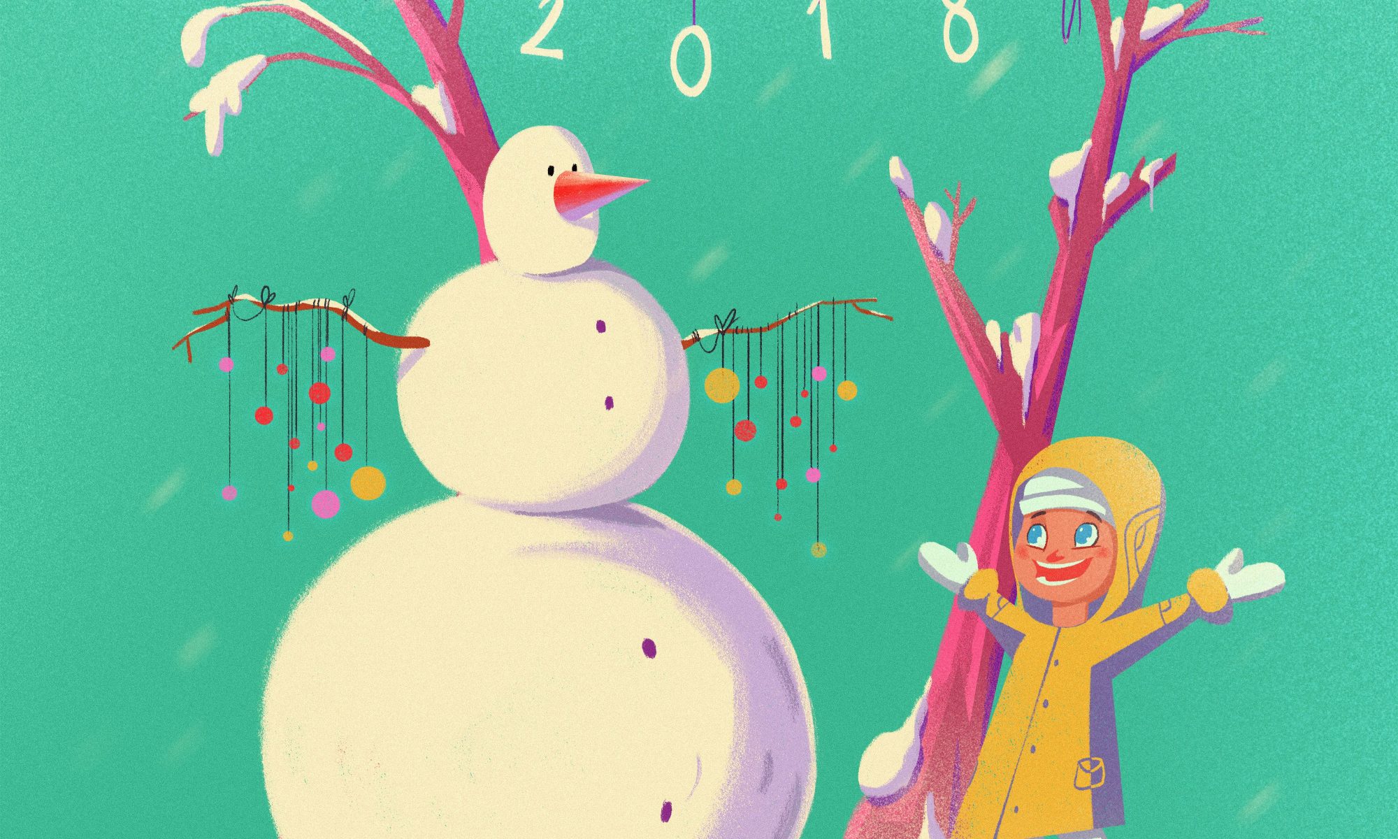Ahmet Iltas 2018 Illustration Nerd Productions - Nerd Blog - Season'S Greetings! Here'S To 2018