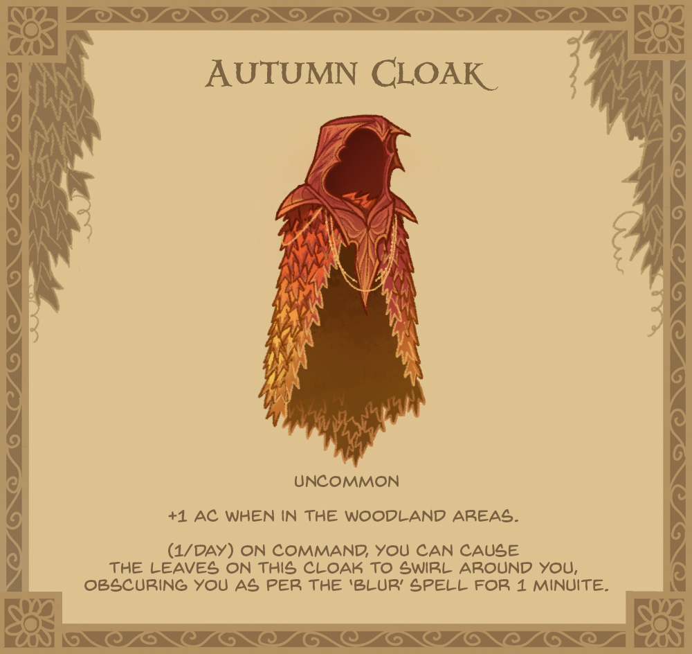10. Autumn Cloak copy - NERD Blog - Getting Down and NERDy: James Gifford - Dungeons & Dragons