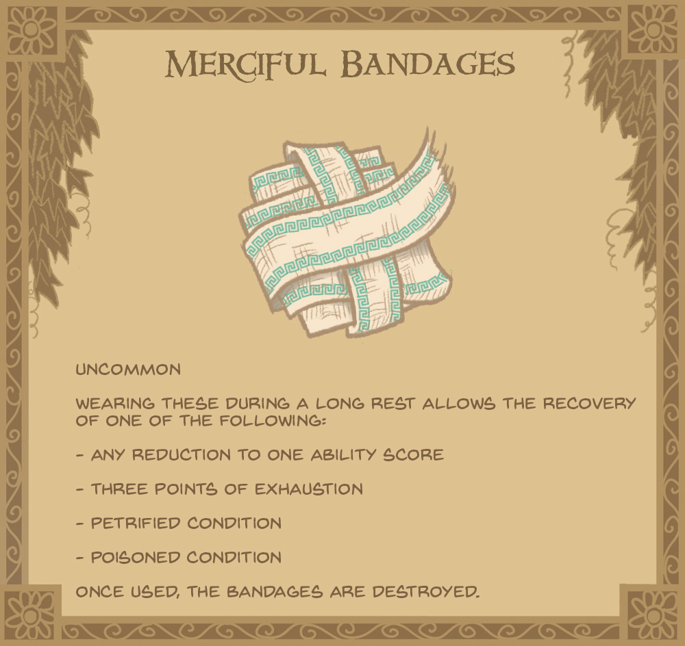 5. Merciful Bandages copy - NERD Blog - Getting Down and NERDy: James Gifford - Dungeons & Dragons