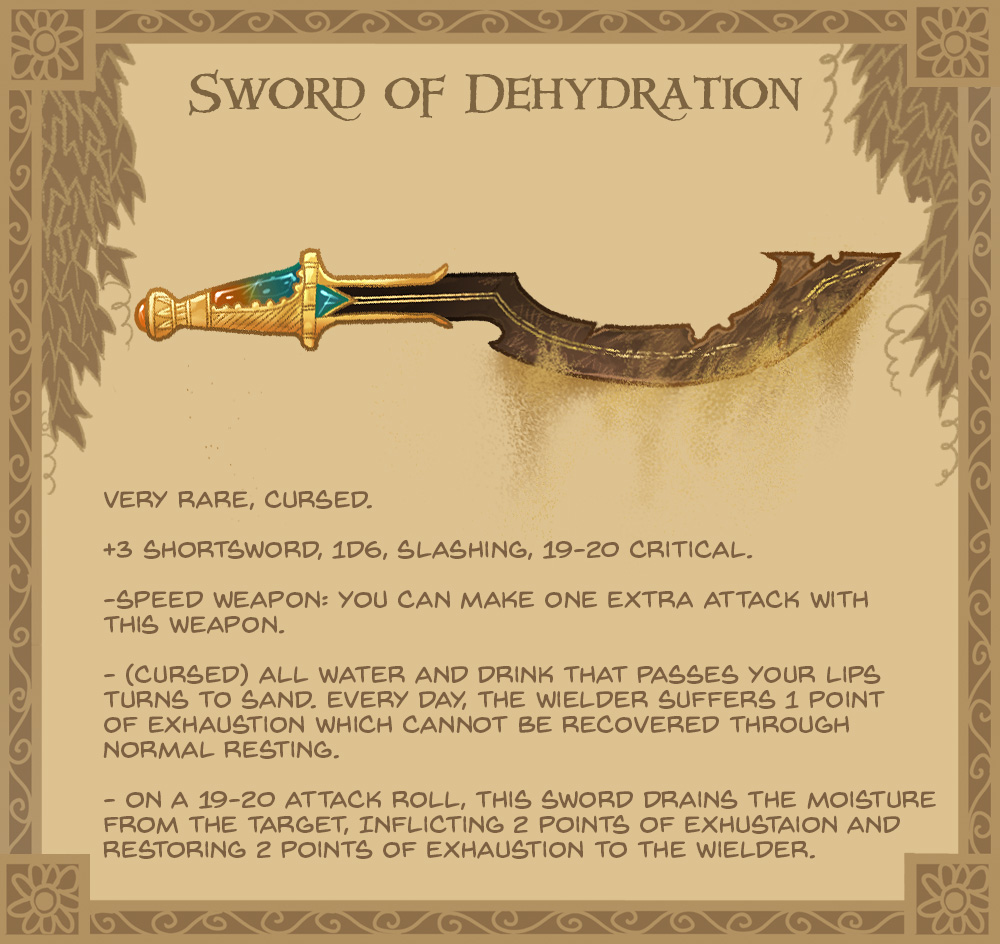 7. Sword of Dehydration copy - NERD Blog - Getting Down and NERDy: James Gifford - Dungeons & Dragons