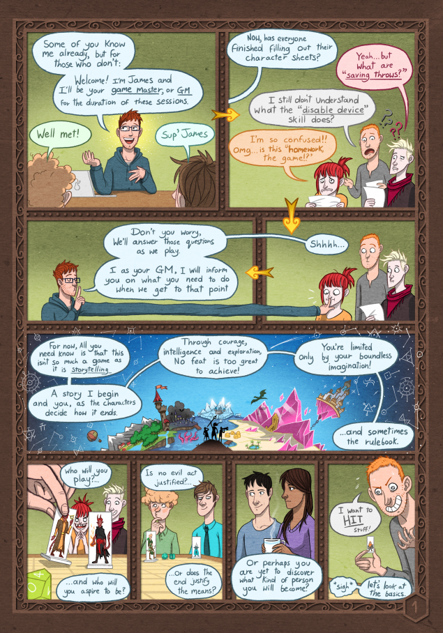 DD Comic Book Page 03 - NERD Blog - Getting Down and NERDy: James Gifford - Dungeons & Dragons
