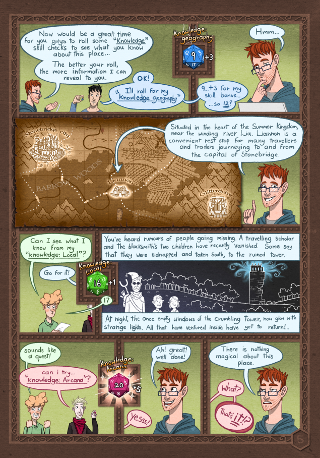 DD Comic Book Page 07 - NERD Blog - Getting Down and NERDy: James Gifford - Dungeons & Dragons