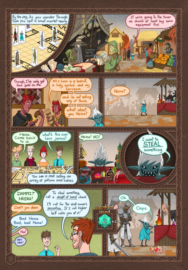 DD Comic Book Page 10 - NERD Blog - Getting Down and NERDy: James Gifford - Dungeons & Dragons