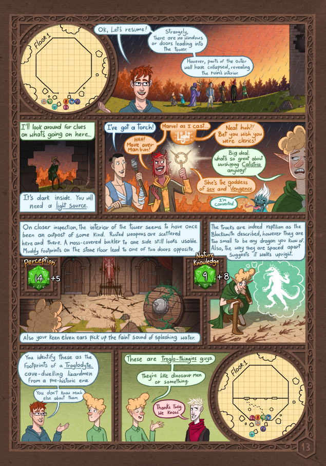 DD Comic Book Page 15 - NERD Blog - Getting Down and NERDy: James Gifford - Dungeons & Dragons