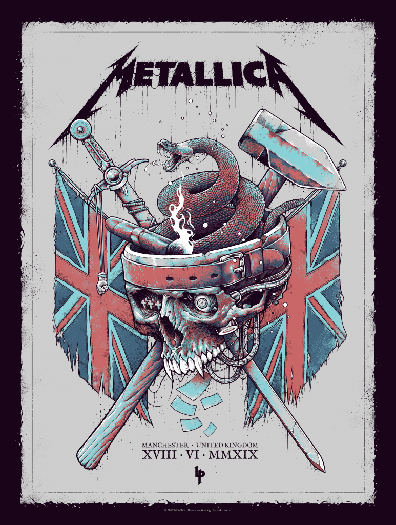 Metallica Poster By Luke Preece