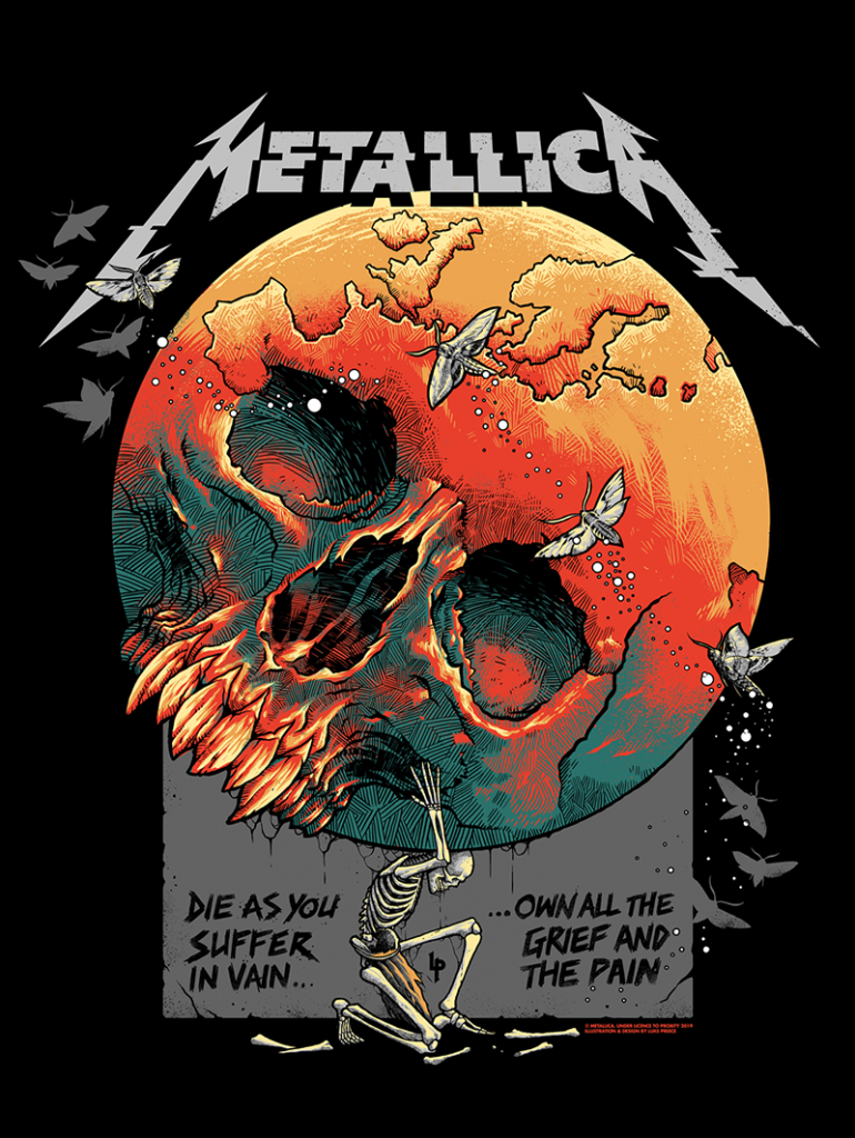 Metallica poster by Luke Preece