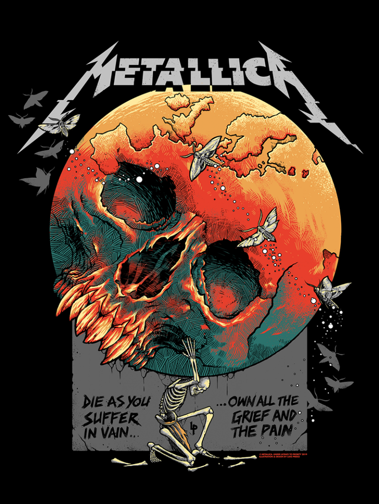 Metallica Poster By Luke Preece