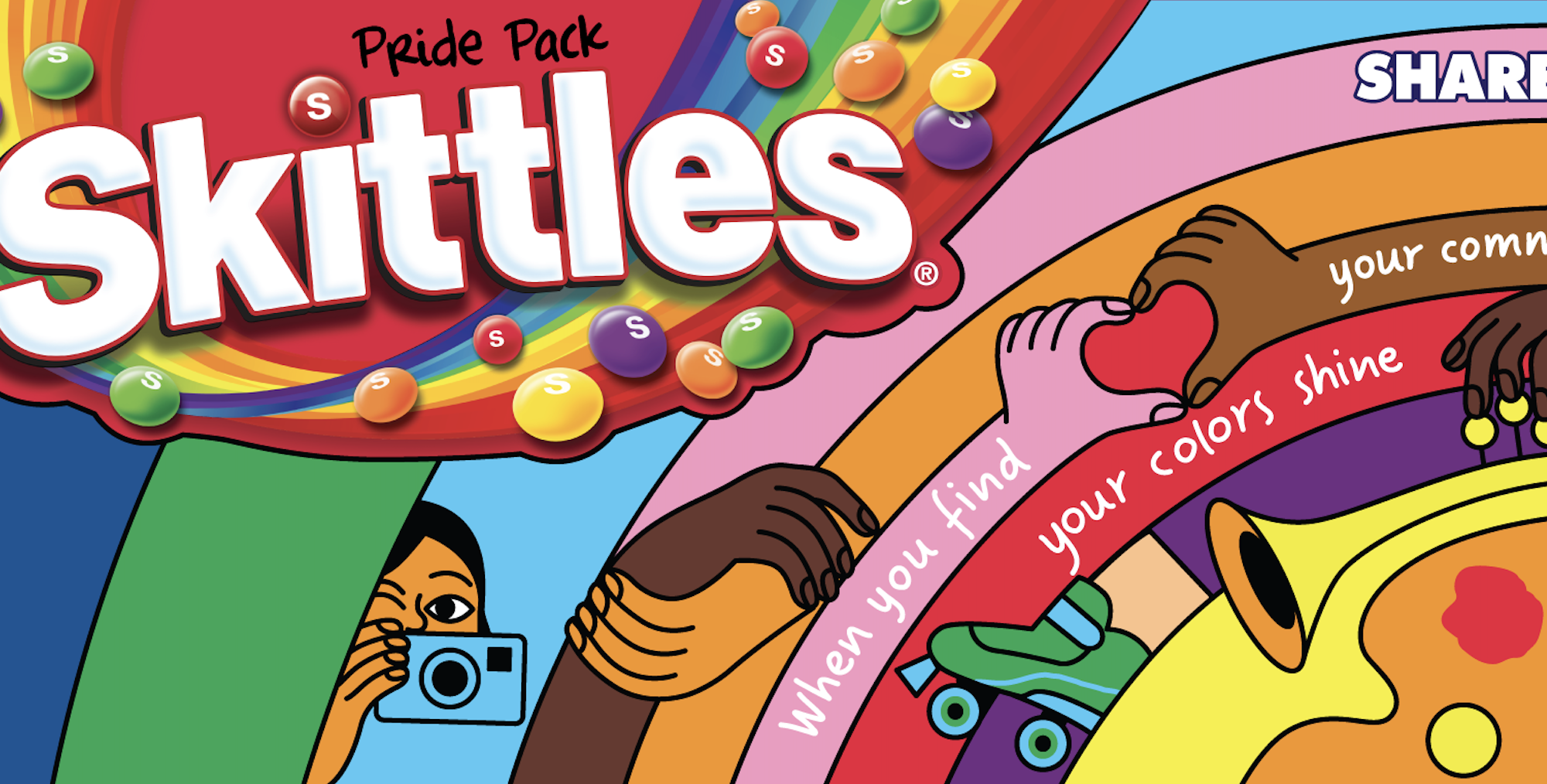 Pridepackfinal - Nerd Blog - Nerd Productions Teamed Up With Weber Shandwick To Design The Limited Edition Skittles  Pride Packs For This Year'S Pride Campaign